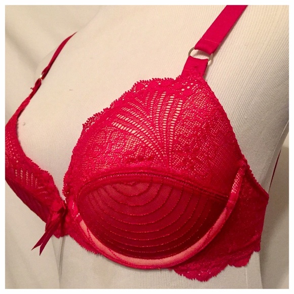 Elle Macpherson Desert Heat Red Molded Bra, 34D, NWOT - Picture 4 of 6